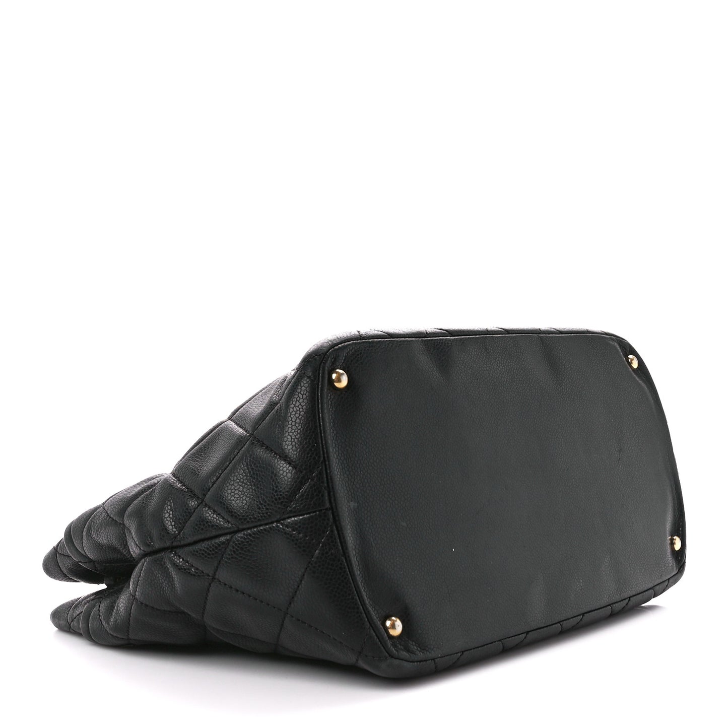 Caviar Quilted Timeless CC Soft Tote Black