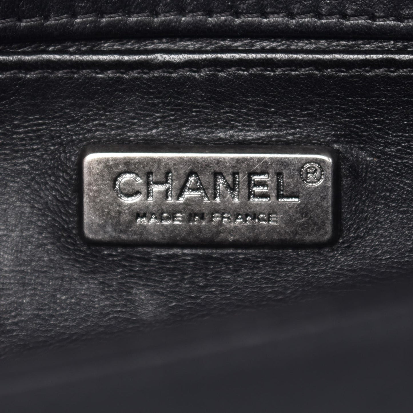 Lambskin Embellished Medium Boy Flap Black