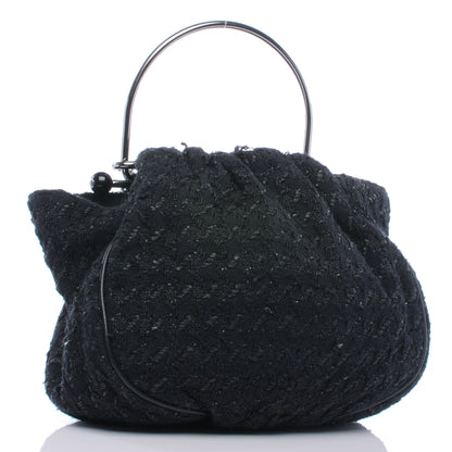Chanel Tweed Boucle Knitting Bag Black 3 of 7