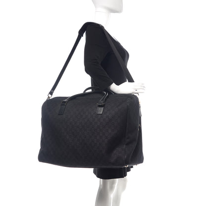 Gucci Nylon Monogram Large Duffle Bag Black 2 of 11