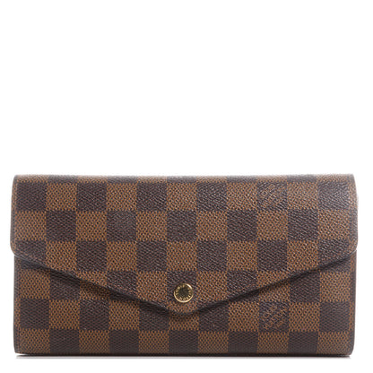Louis Vuitton Damier Ebene Sarah Wallet 1 of 7