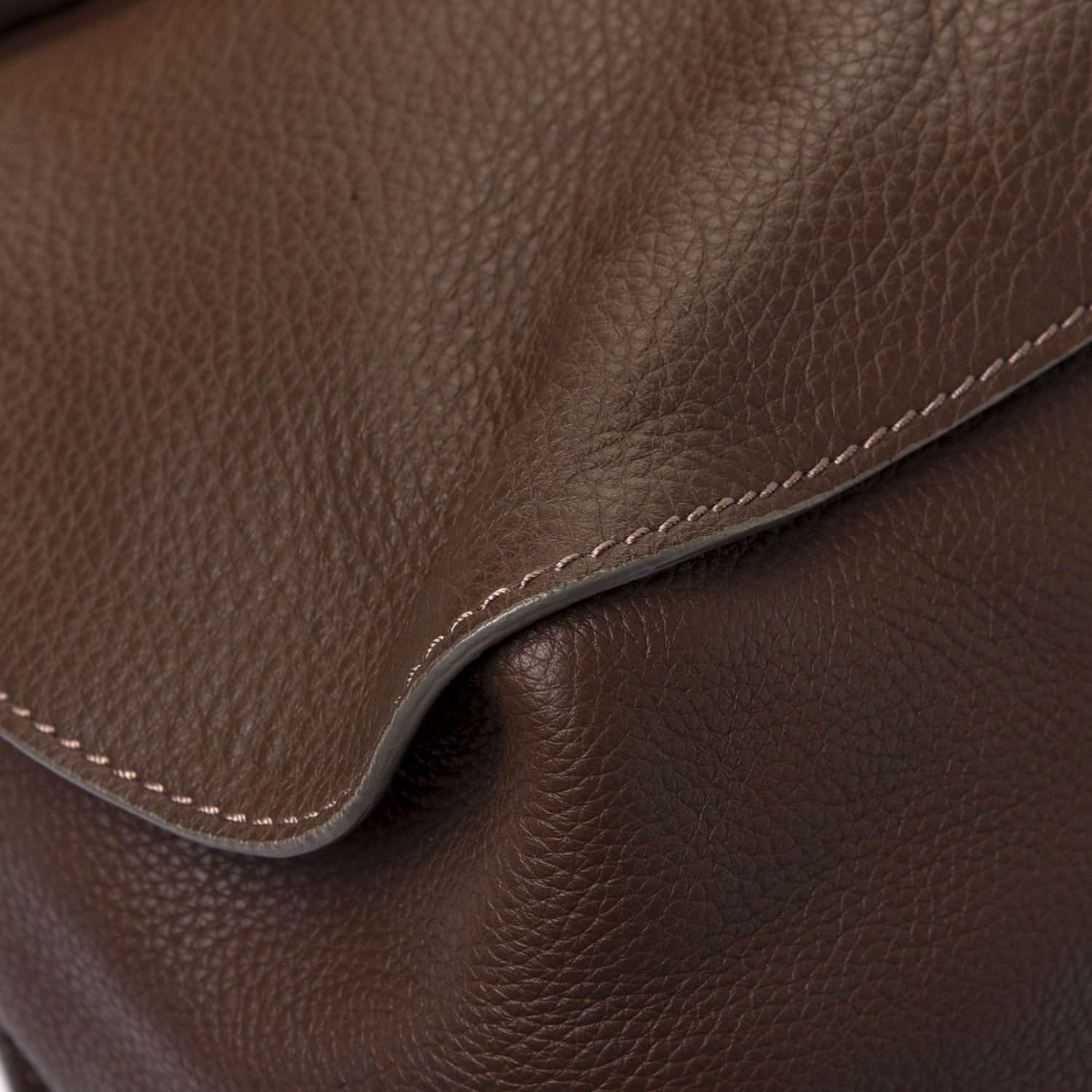 Chloe Calfskin Large Marcie Satchel Brown Seed 6 of 6