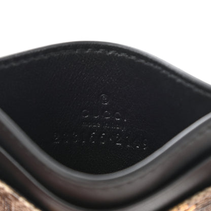 Gucci GG Supreme Monogram Bees Card Holder Black 6 of 7