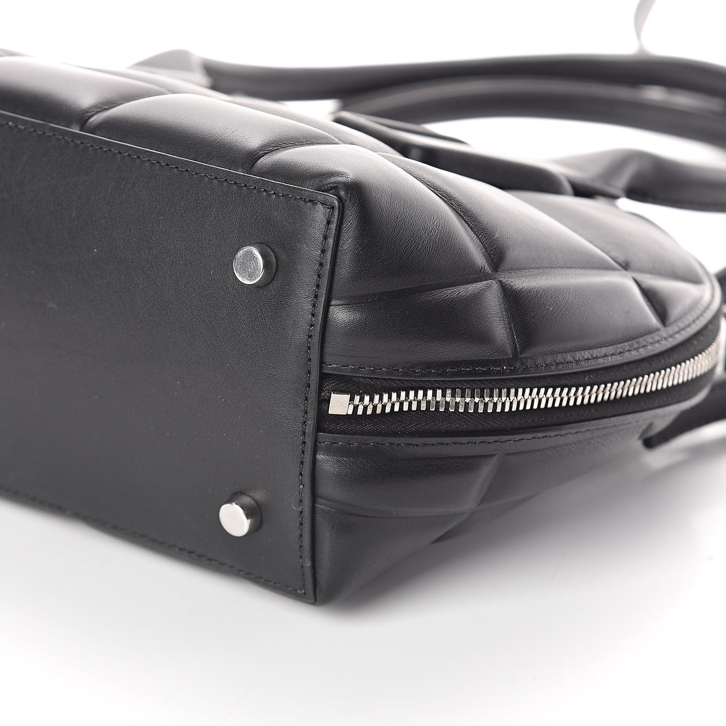 Butter Calfskin Small Padded Swoop Black