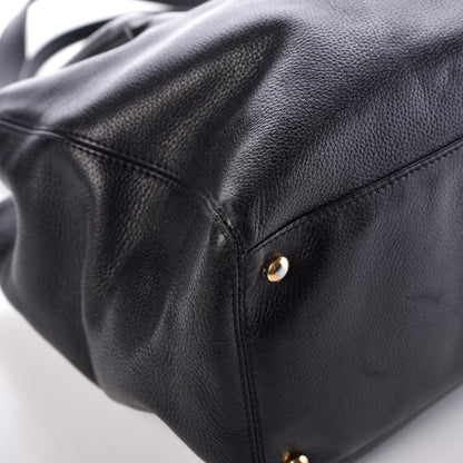 Chanel Calfskin Cerf Executive Shopper Tote Black 8 of 12