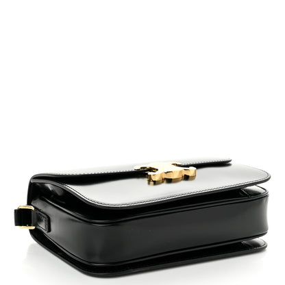 Celine Shiny Calfskin Medium Triomphe Black 4 of 10