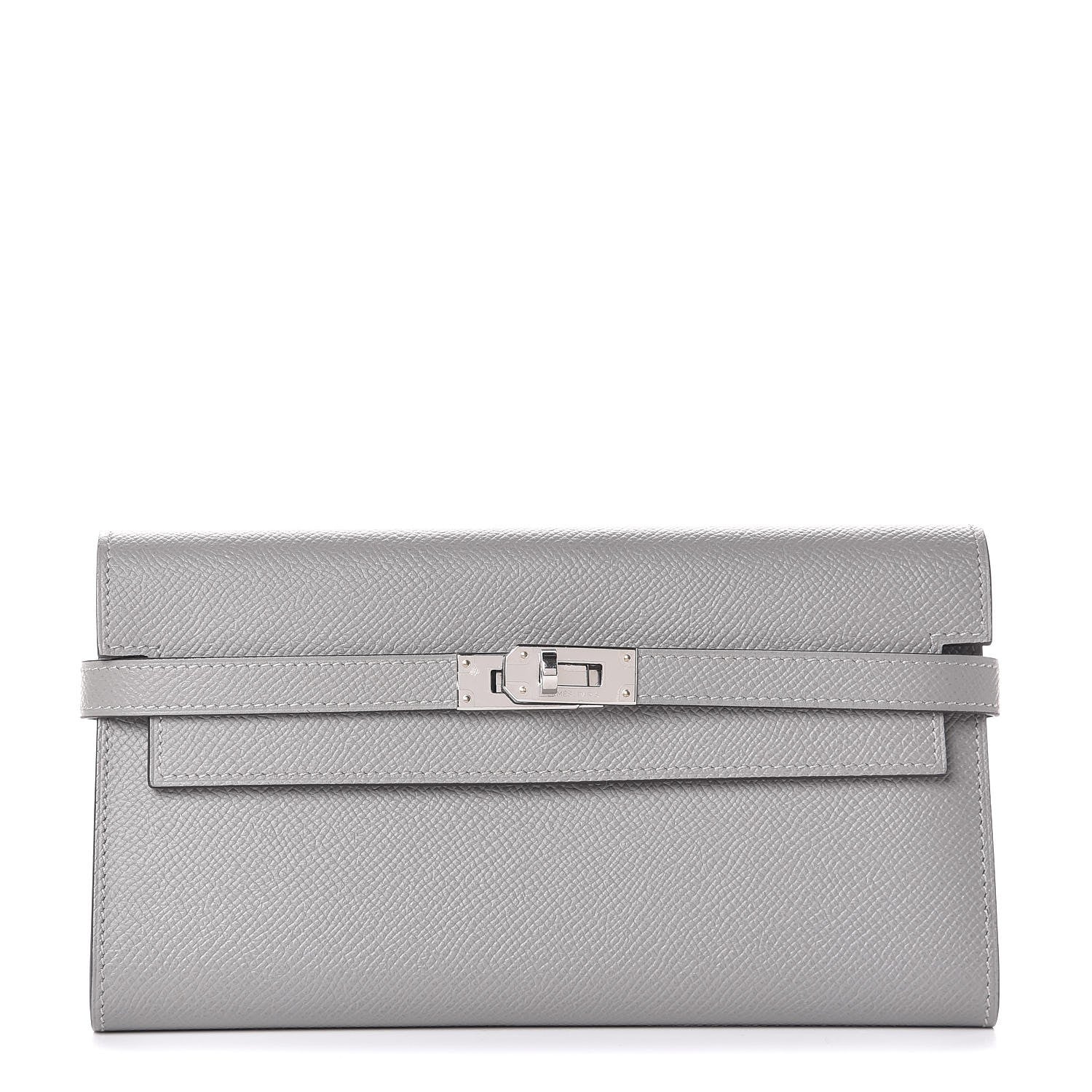 Hermes Epsom Kelly Longue Wallet Gris Mouette 1 of 9