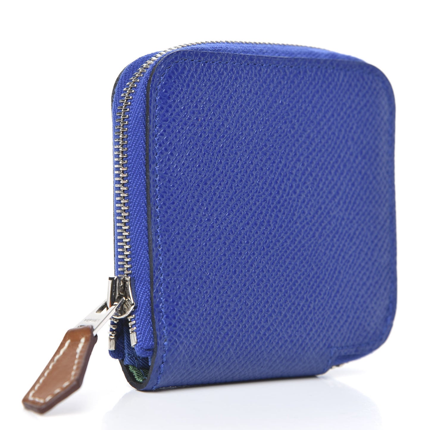 Epsom Silk'In Coin Purse Bleu Electrique