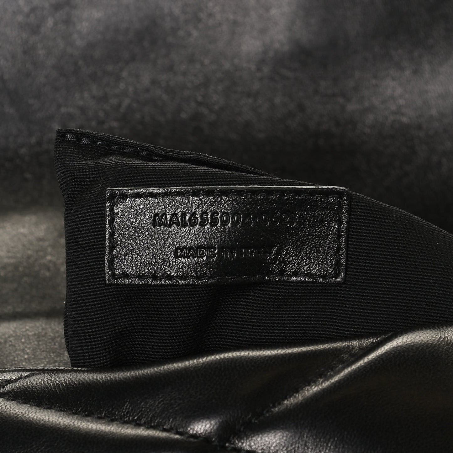 Lambskin Quilted Sade Puffer Envelope Clutch Black