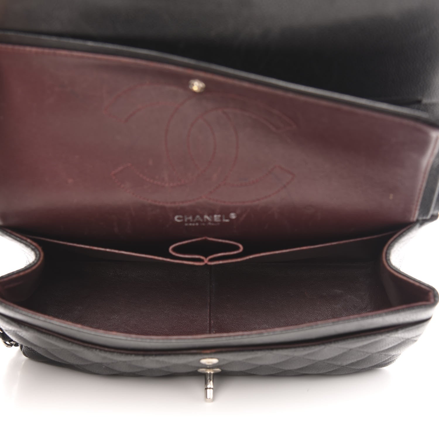 Chanel Caviar Quilted Jumbo Double Flap Black 5 of 20