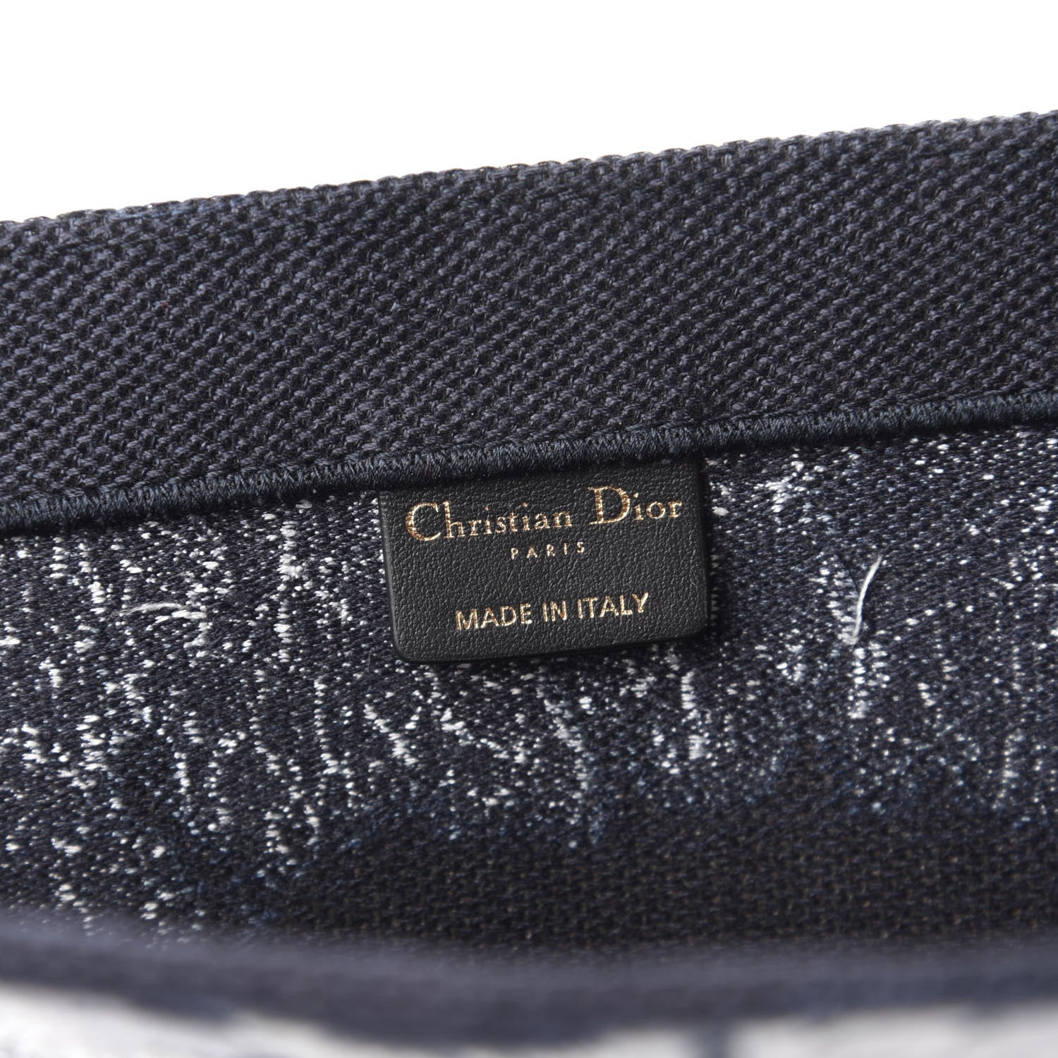 Christian Dior Canvas Embroidered Tie Dye Book Tote Blue Multicolor 8 of 10