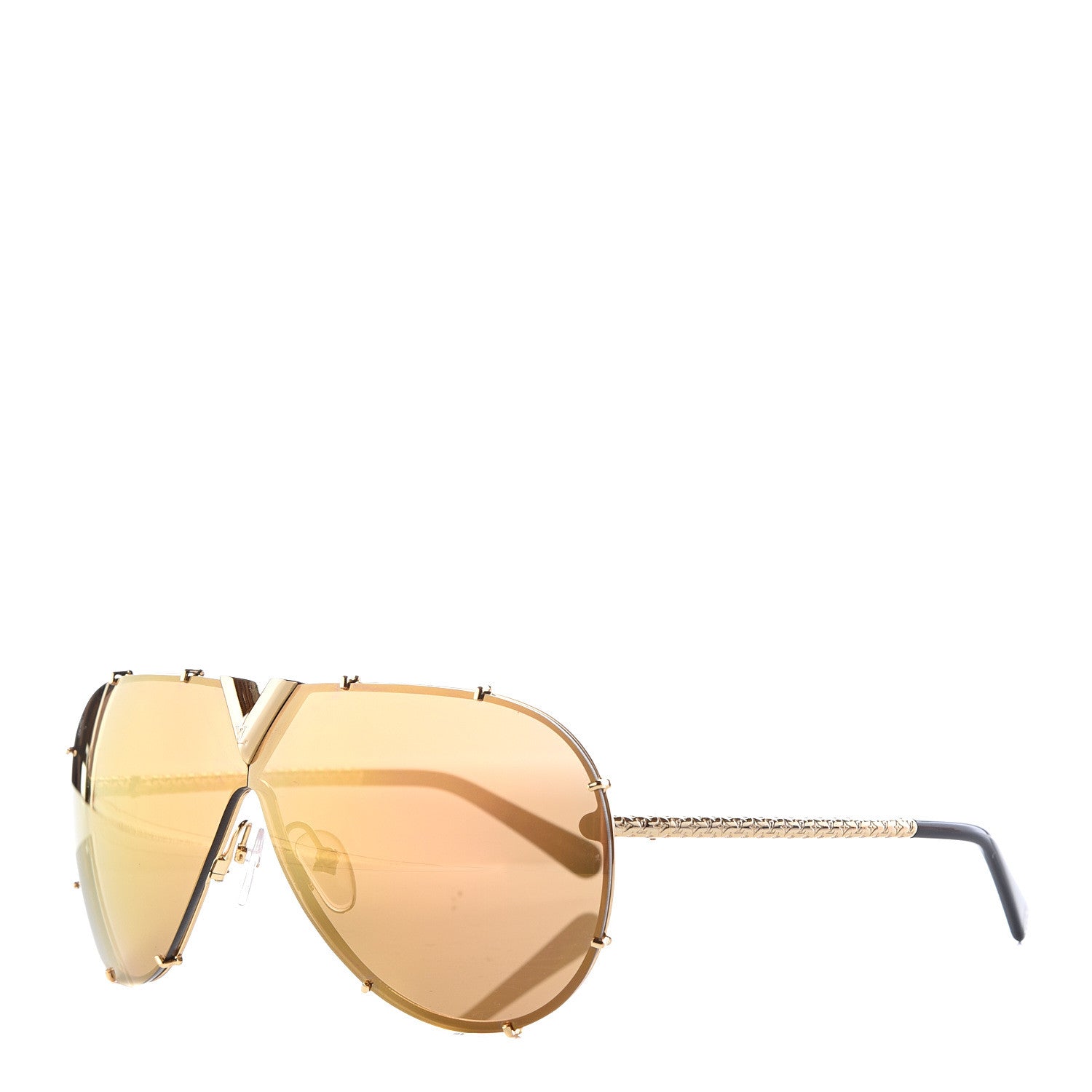 Louis Vuitton LV Drive Sunglasses Z0896E Gold 1 of 9
