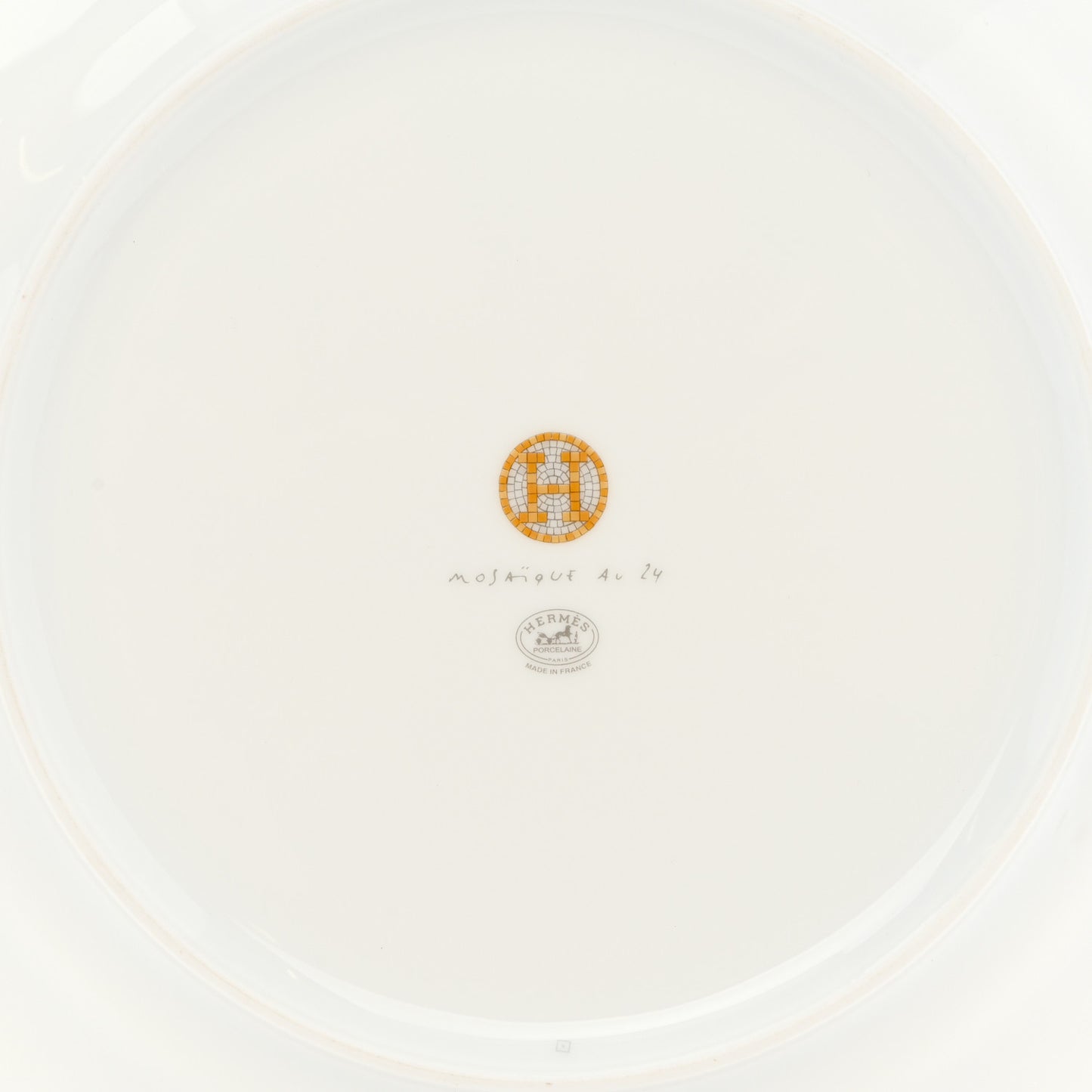 Porcelain Mosaique Au 24 Gold Dinner Plate Set of 2