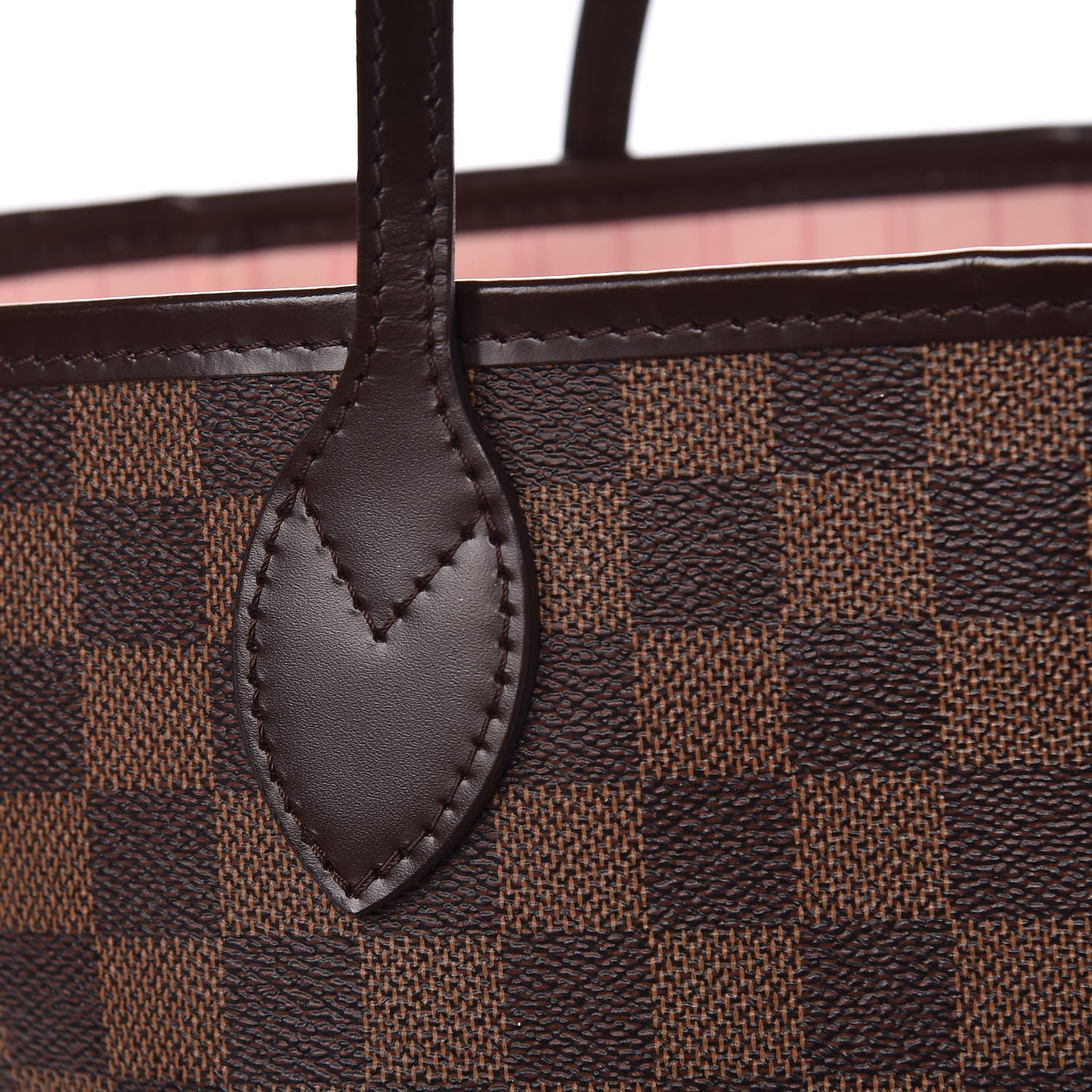 Louis Vuitton Damier Ebene Neo Neverfull MM Rose Ballerine 16 of 29