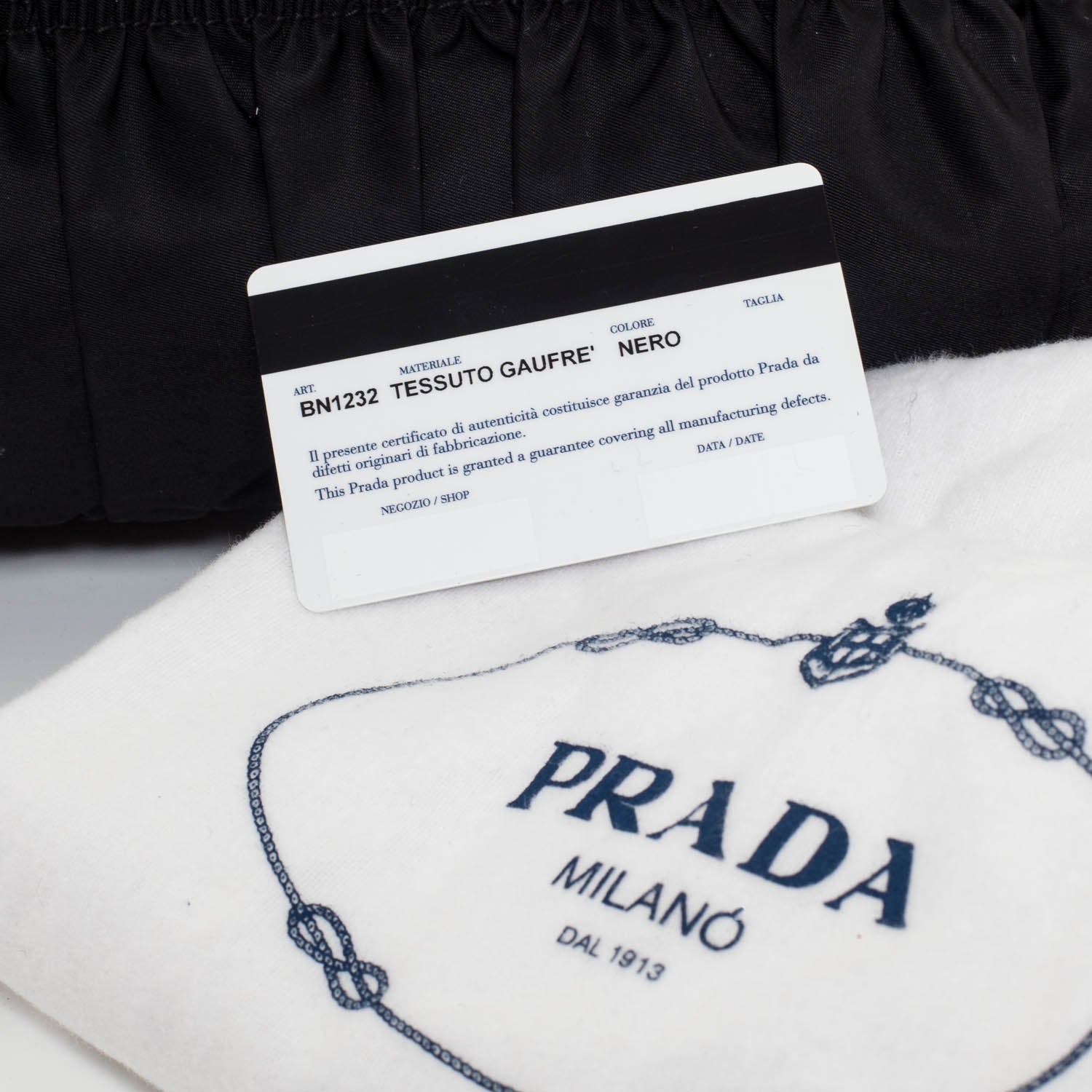 Prada Tessuto Nylon Gaufre Tote Nero Black 8 of 9