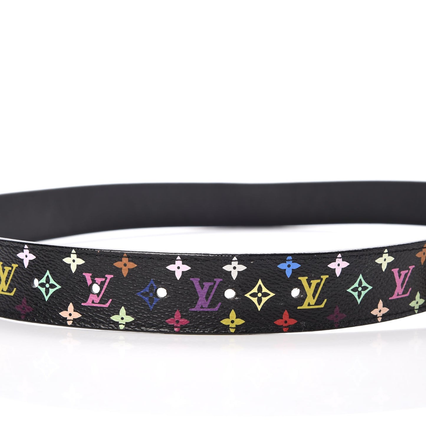 Monogram Multicolor LV Cut Reversible Belt 90 36 Black