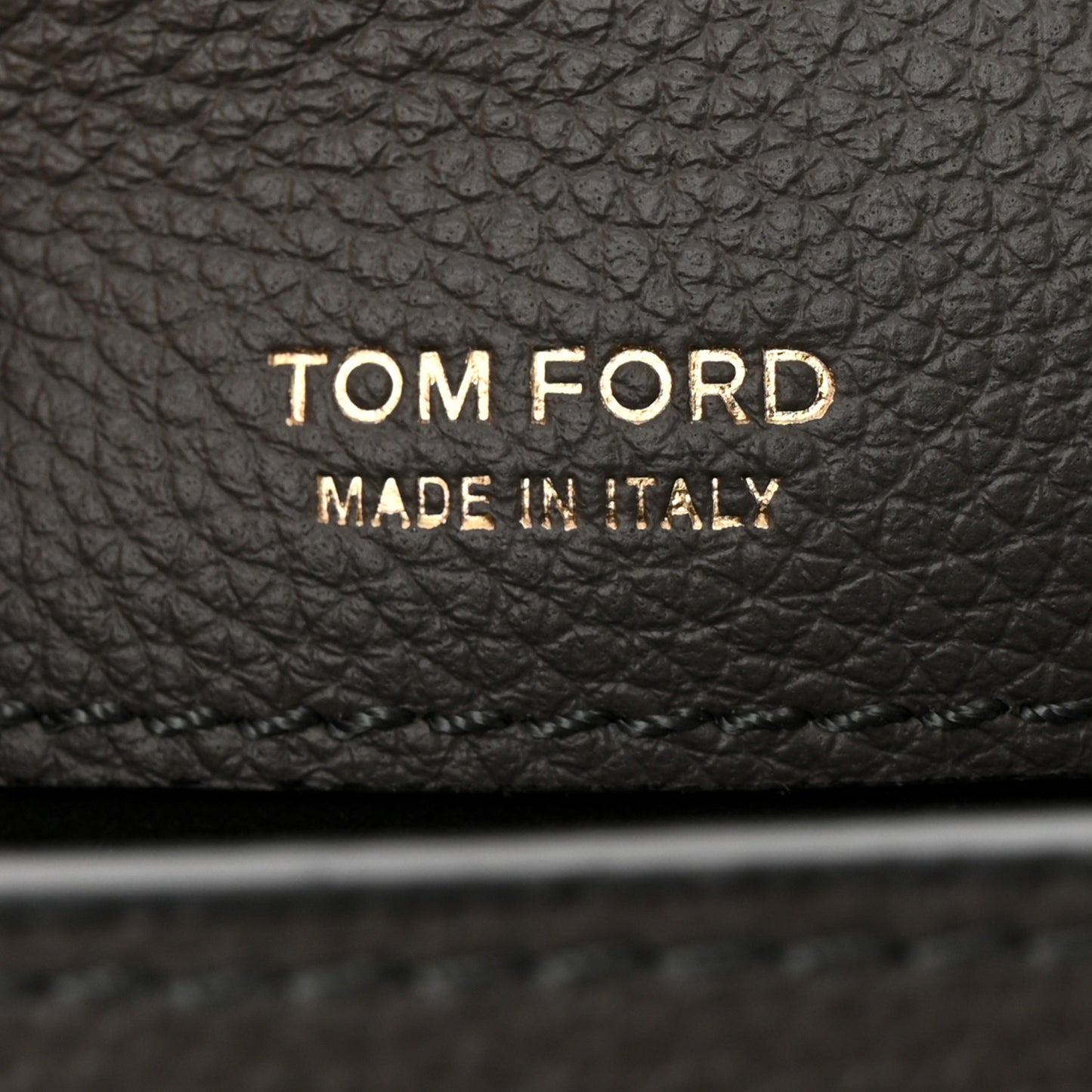 Grained Calfskin Mini T Clasp Tara Bag On Strap Graphite