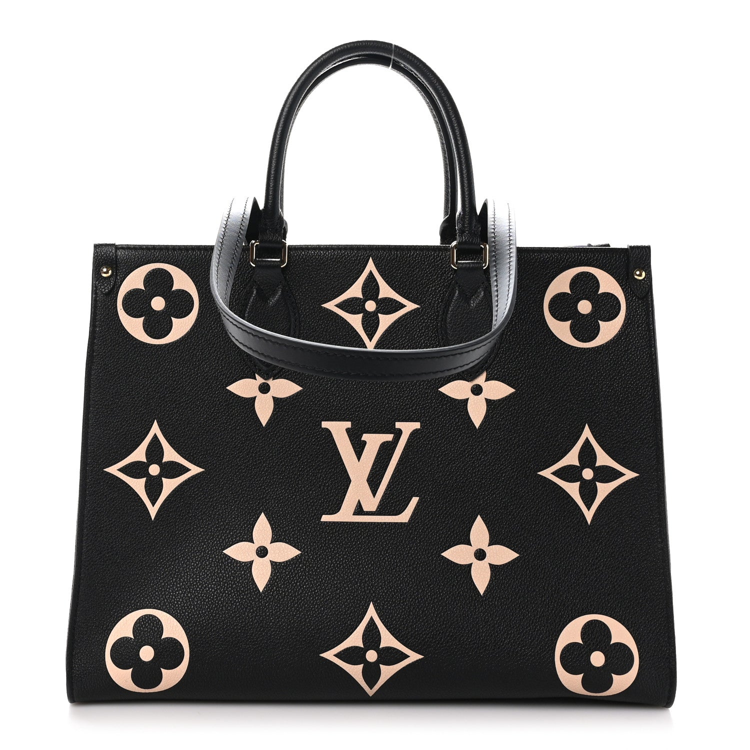 Louis Vuitton Empreinte Monogram Giant Onthego MM Black Beige 1 of 9