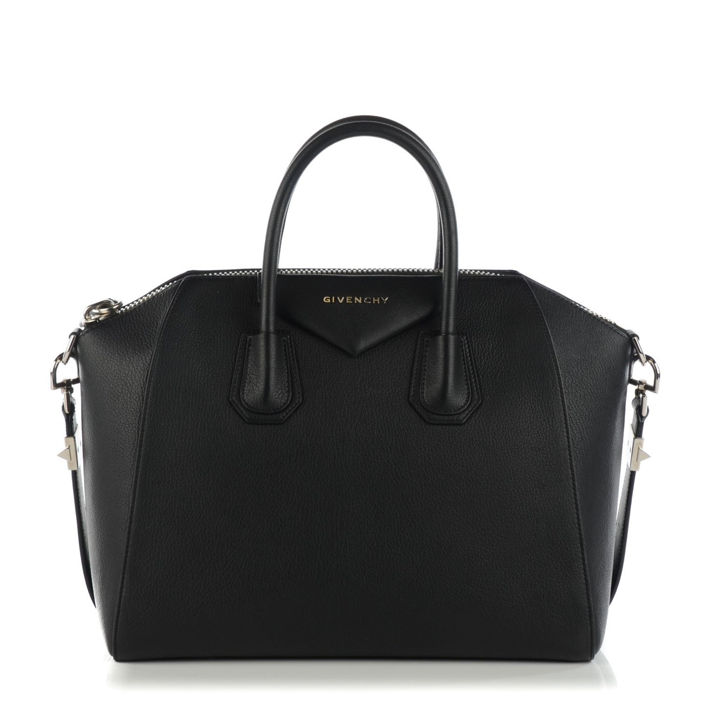Sugar Goatskin Medium Antigona Black