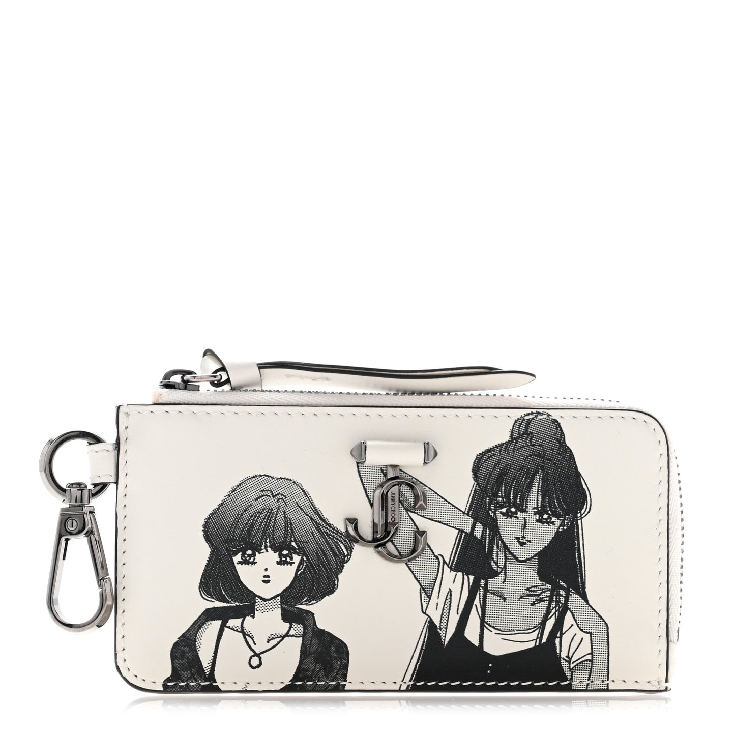X SAILOR MOON Calfskin Setsuna Meio Hotaru Tomoe Lise Z Card Holder Black White
