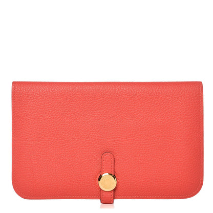 Hermes Togo Dogon Duo Wallet Capucine 1 of 8