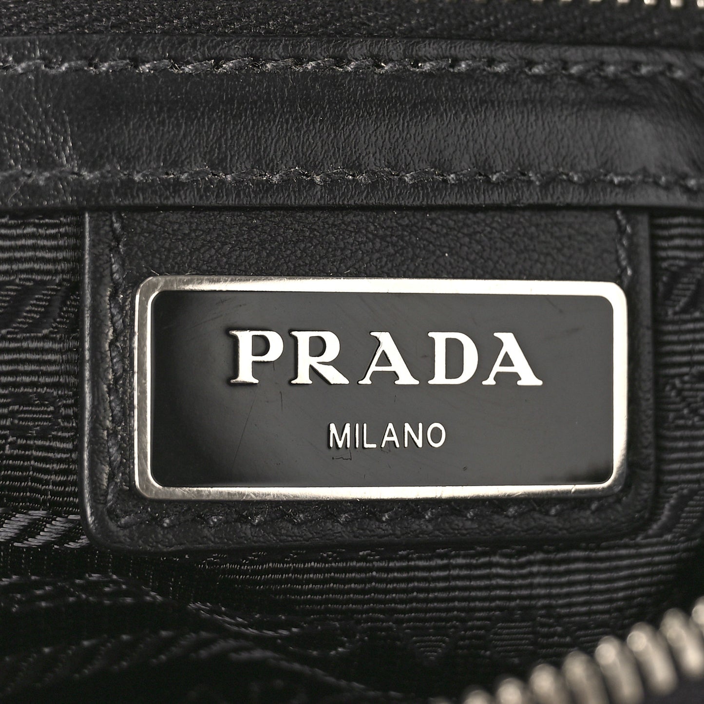 Saffiano Zip Crossbody Bag Black