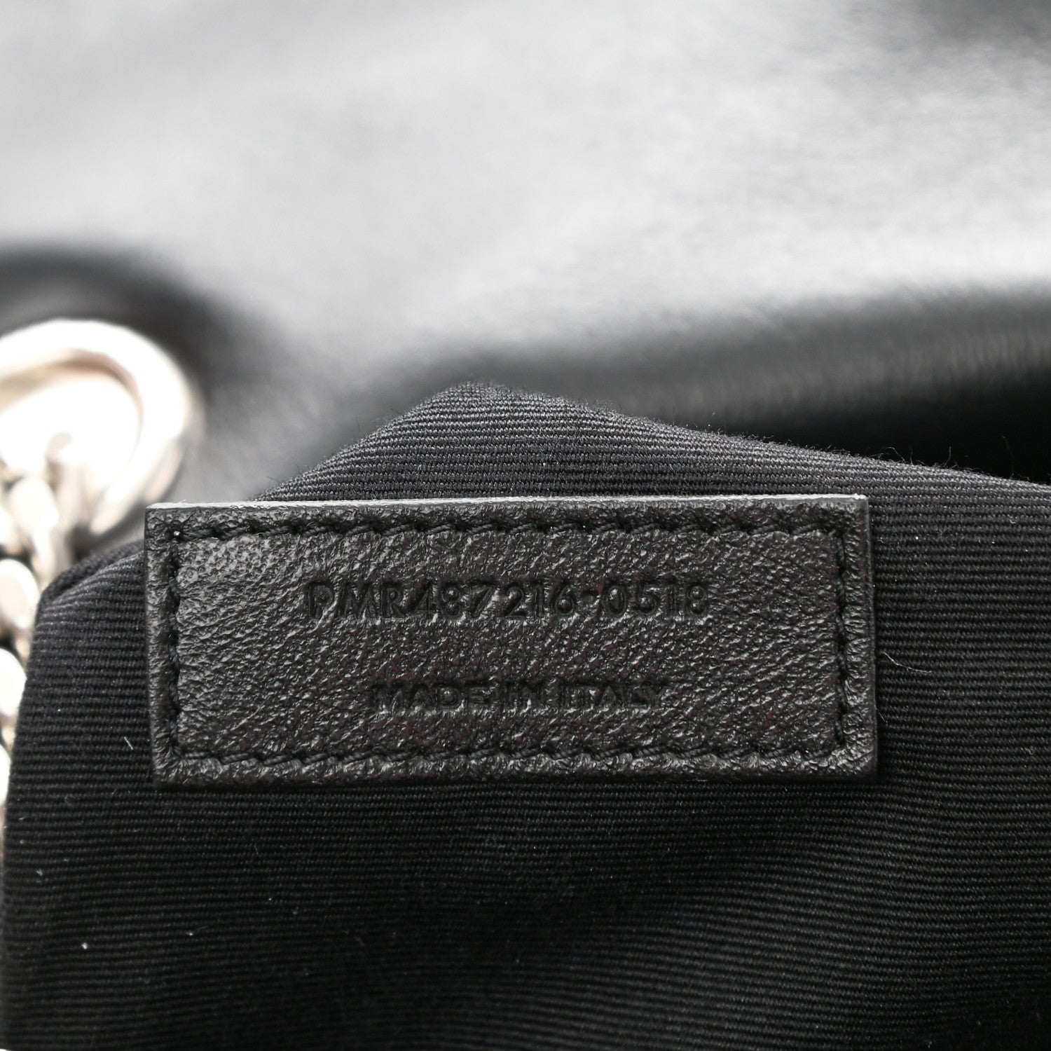 Saint Laurent Calfskin Y Quilted Monogram Medium Loulou Chain Satchel Black 6 of 9
