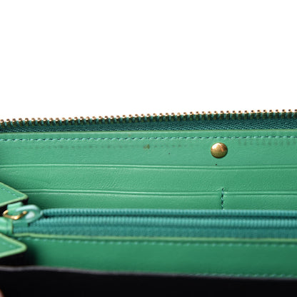 Saint Laurent Calfskin Classic Y Ligne Zip Around Wallet Macho Menthe 8 of 13
