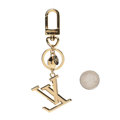Louis Vuitton LV Facettes Bag Charm Key Holder Gold 2 of 3