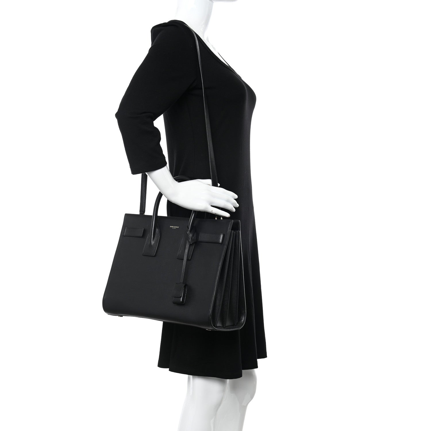 Saint Laurent Calfskin Small Sac De Jour Black 2 of 10