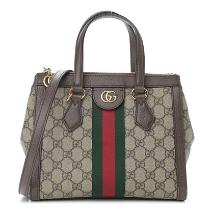 Gucci GG Supreme Monogram Small Ophidia Tote Bag Brown 1 of 14