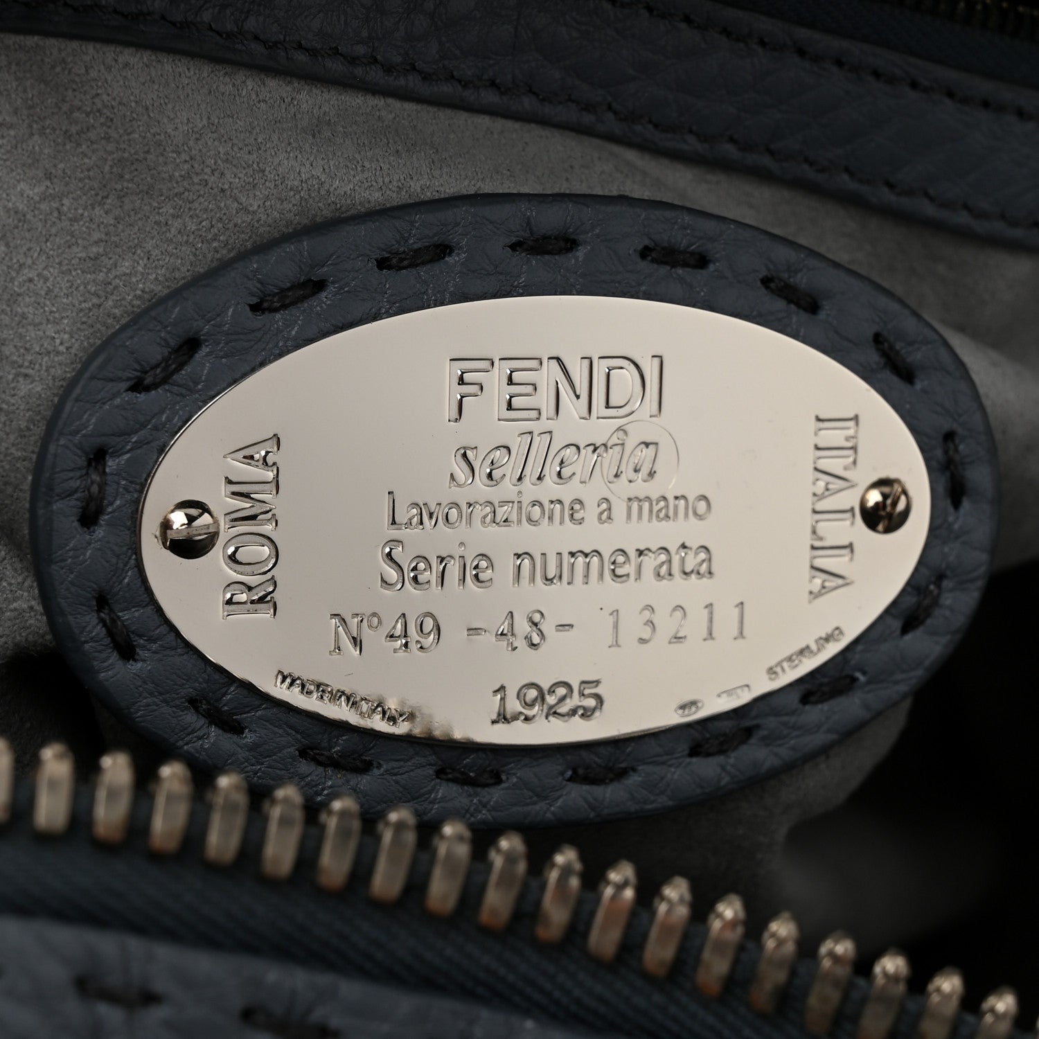 Fendi Cuoio Romano Selleria Lei Boston Tote Nube 6 of 11