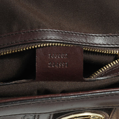 Gucci Guccissima Treasure Boston Dark Brown 7 of 7