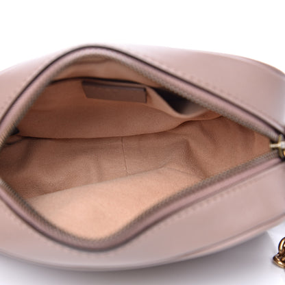 Gucci Calfskin Matelasse Mini GG Marmont Chain Shoulder Bag Porcelain Rose 5 of 11