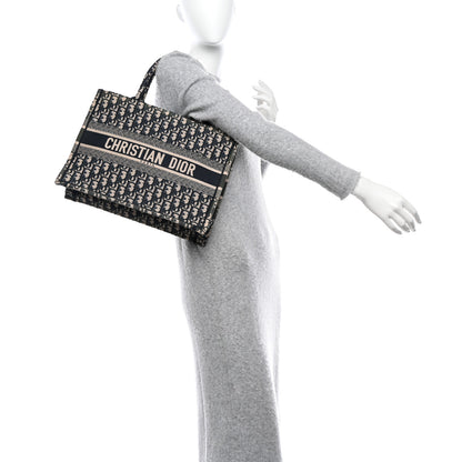 Christian Dior Oblique Medium Book Tote Blue Multicolor 2 of 12