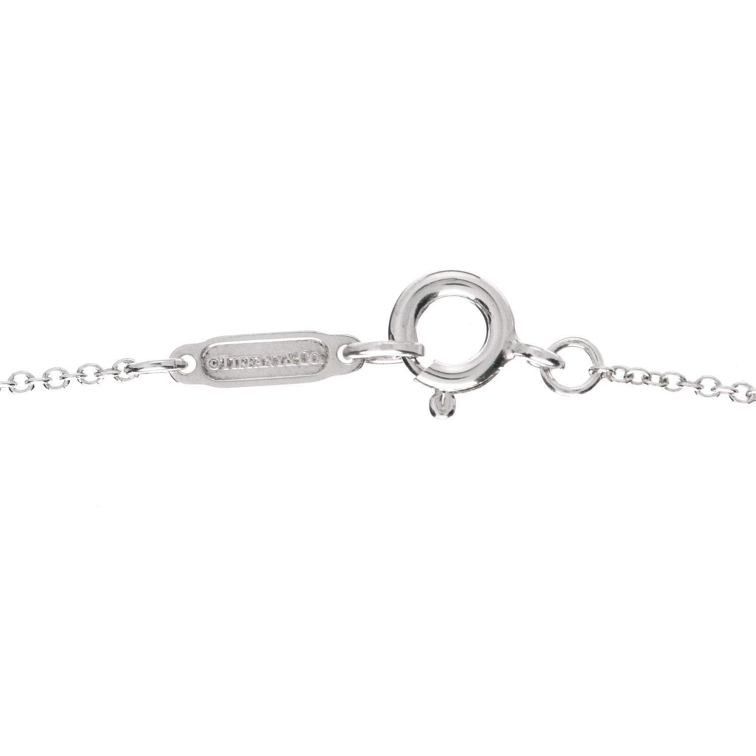 Tiffany Sterling Silver Mini Heart Key Pendant Necklace 4 of 4
