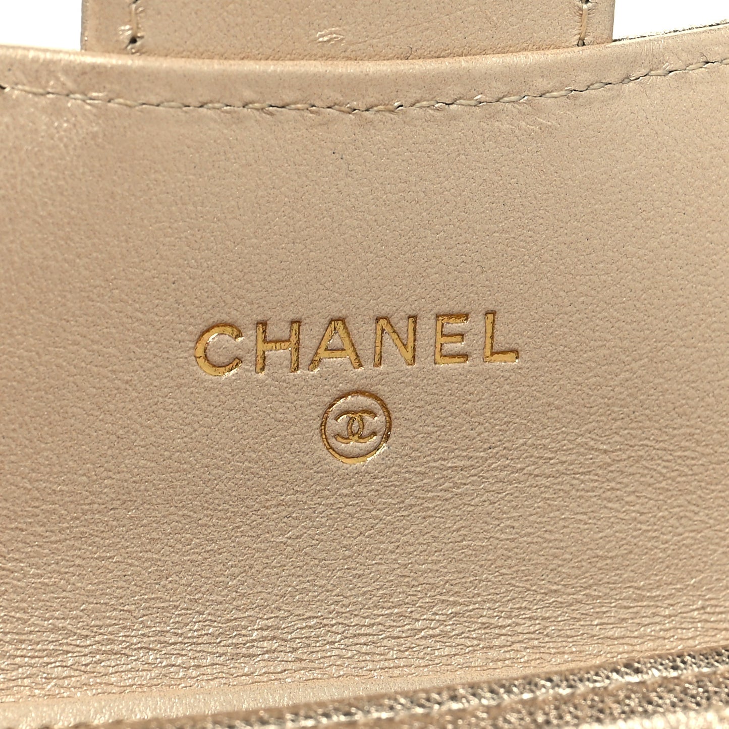 Metallic Lambskin Quilted Belt Bag Gold Gold