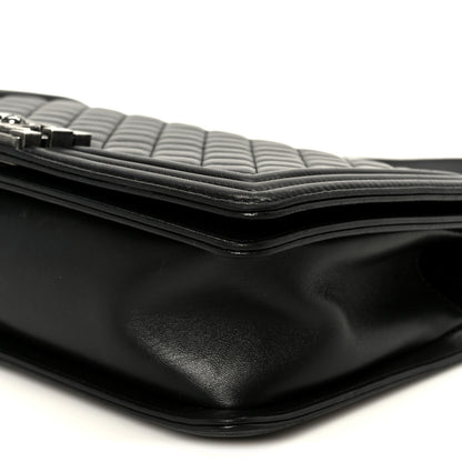 Chanel Calfskin Quilted New Medium Boy Flap Black 10 of 11