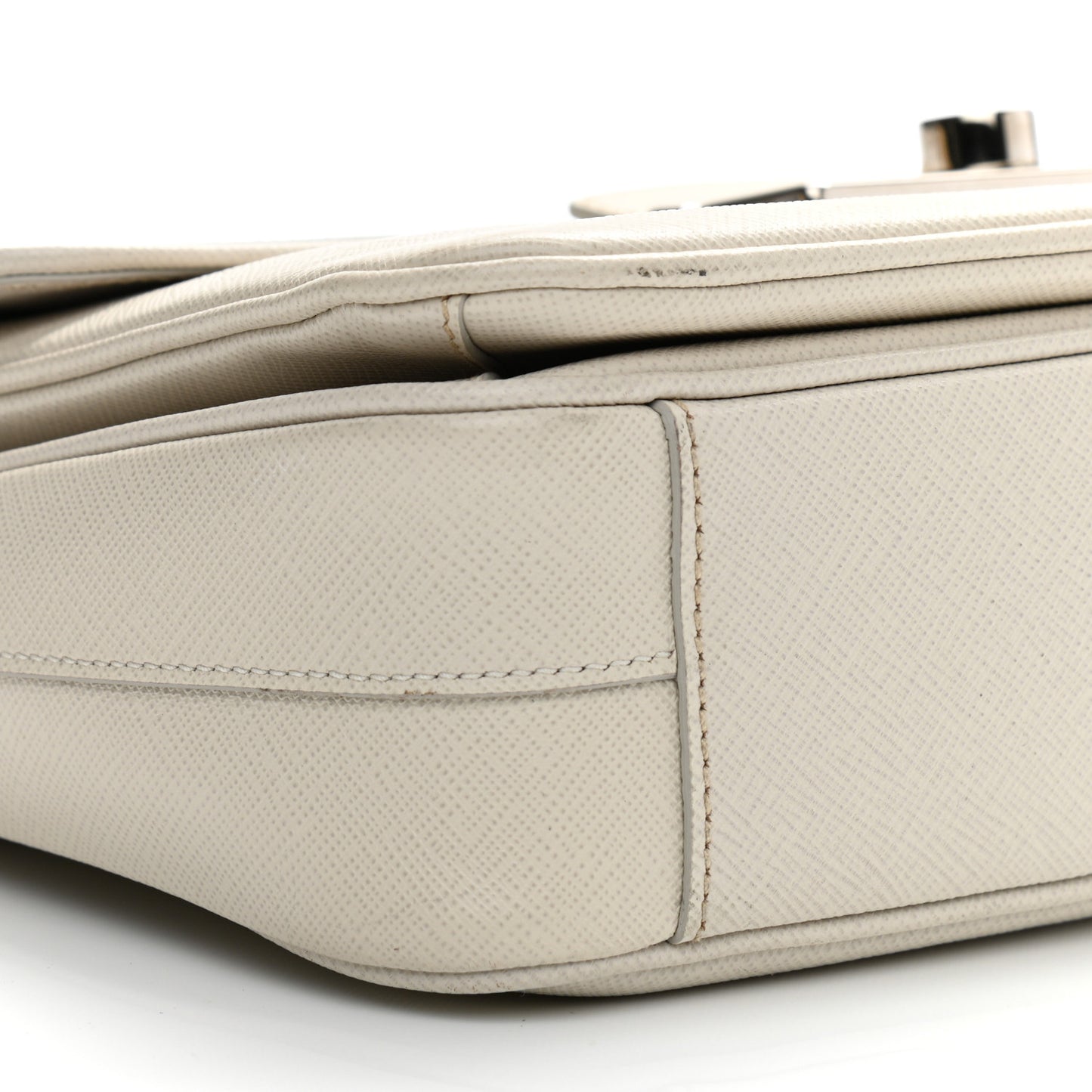 Saffiano Lux Sound Top Handle Pomice