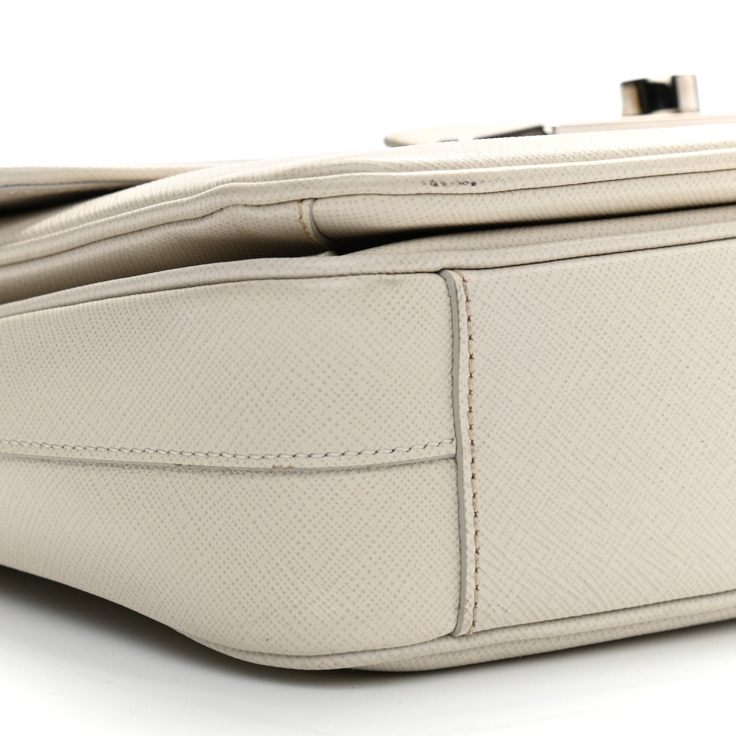 Prada Saffiano Lux Sound Top Handle Pomice 8 of 13