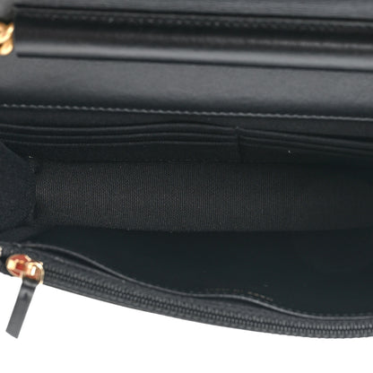 Chanel Caviar Quilted Boy Wallet On Chain WOC Black 5 of 12