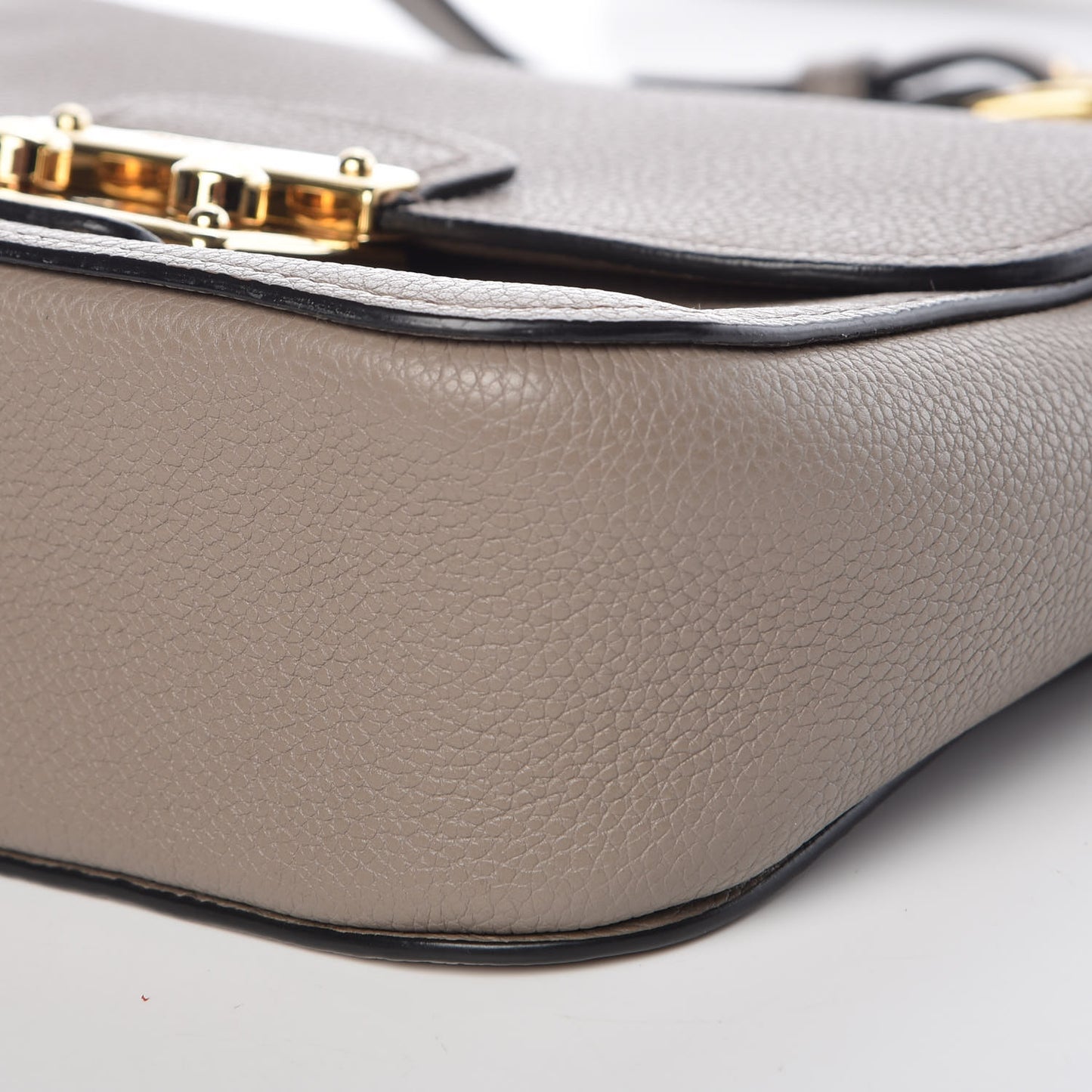 Vitello Phenix Madras Shoulder Bag Argilla