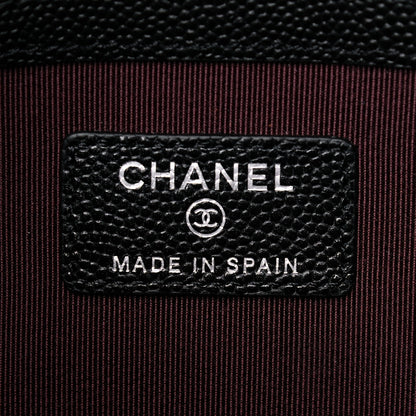 Chanel Caviar Quilted Medium Cosmetic Case Black 6 of 9