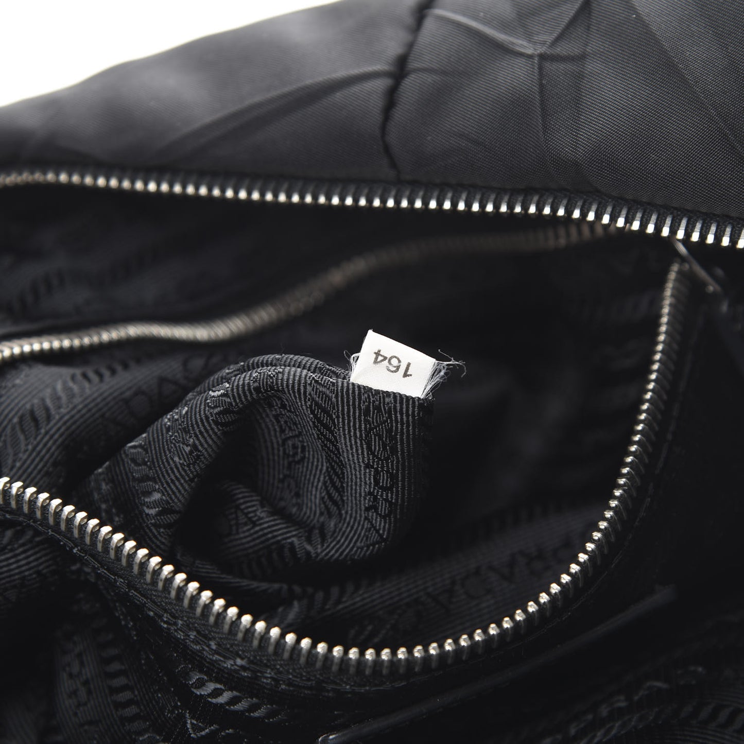 Nylon Tessuto Impuntu Quilted Shoulder Bag Black