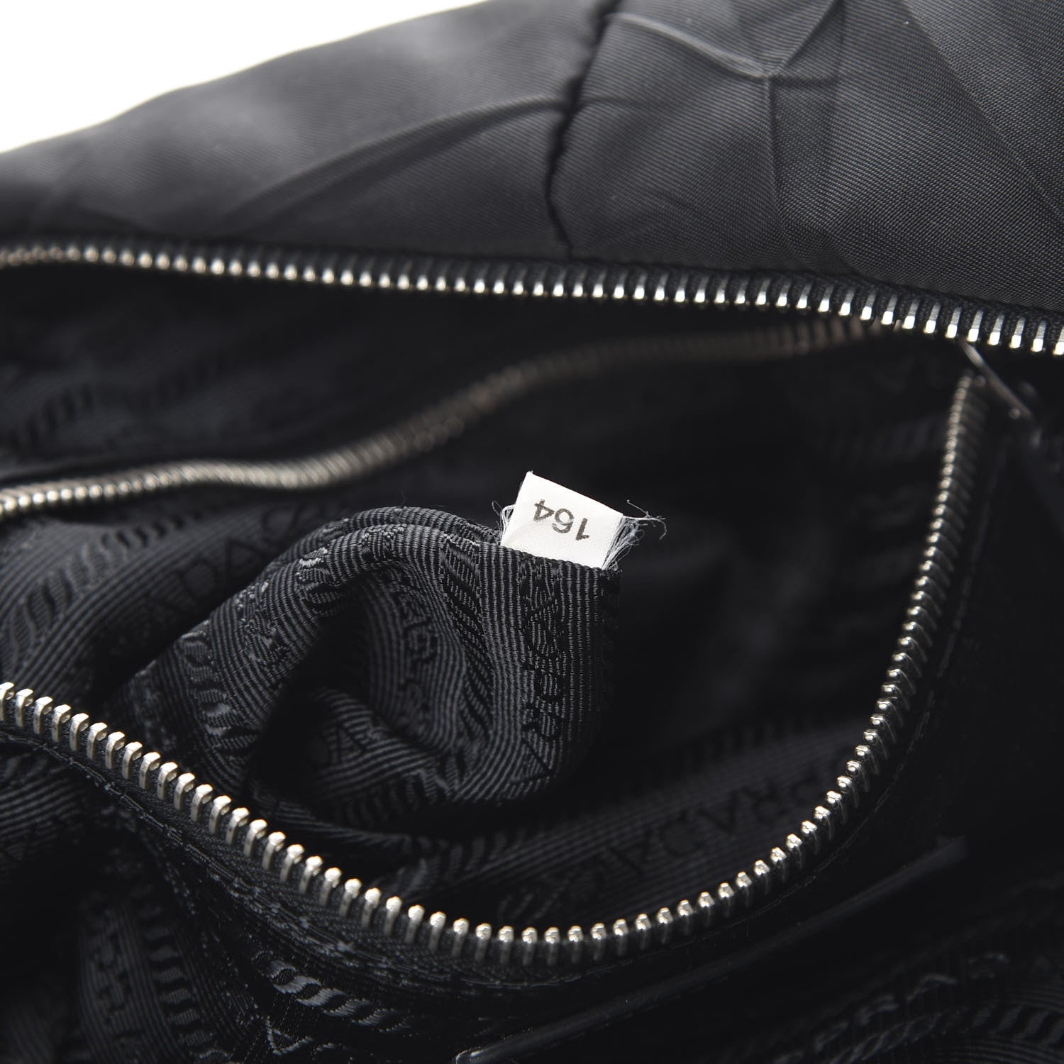 Prada Nylon Tessuto Impuntu Quilted Shoulder Bag Black 7 of 11