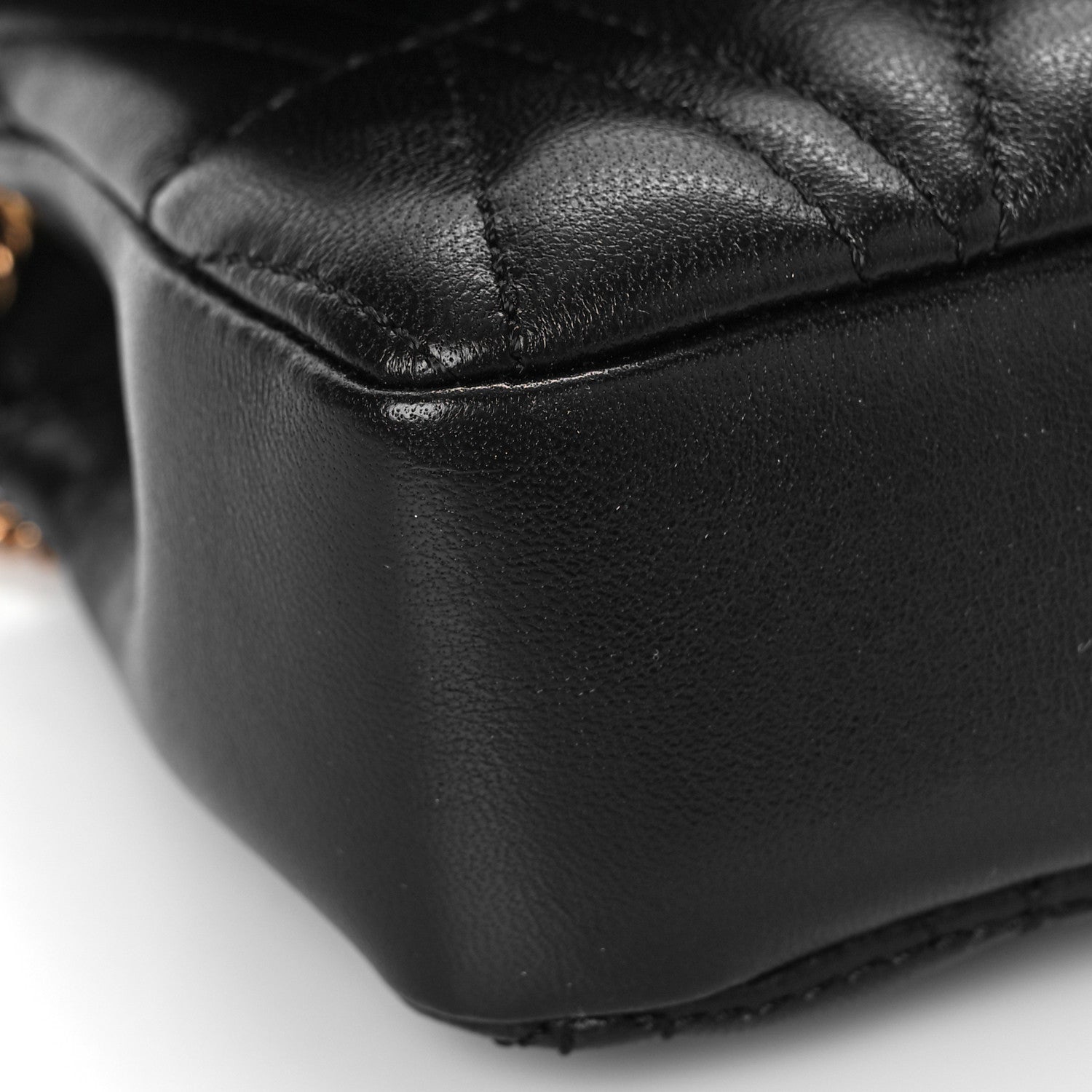 Versace Nappa Quilted Virtus Evening Bag Black 8 of 9