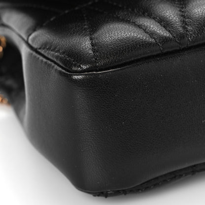 Versace Nappa Quilted Virtus Evening Bag Black 8 of 9