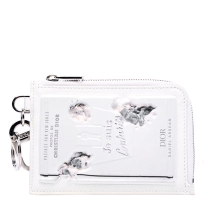 Christian Dior X DANIEL ARSHAM Grained Calfskin Zip Charm White 1 of 6