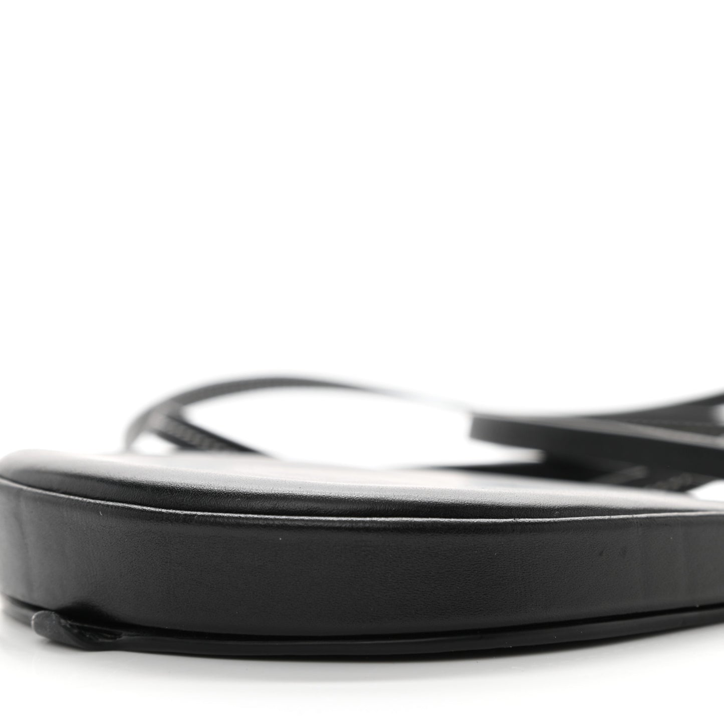 Soft Calfskin Mini Heel Pouch Black
