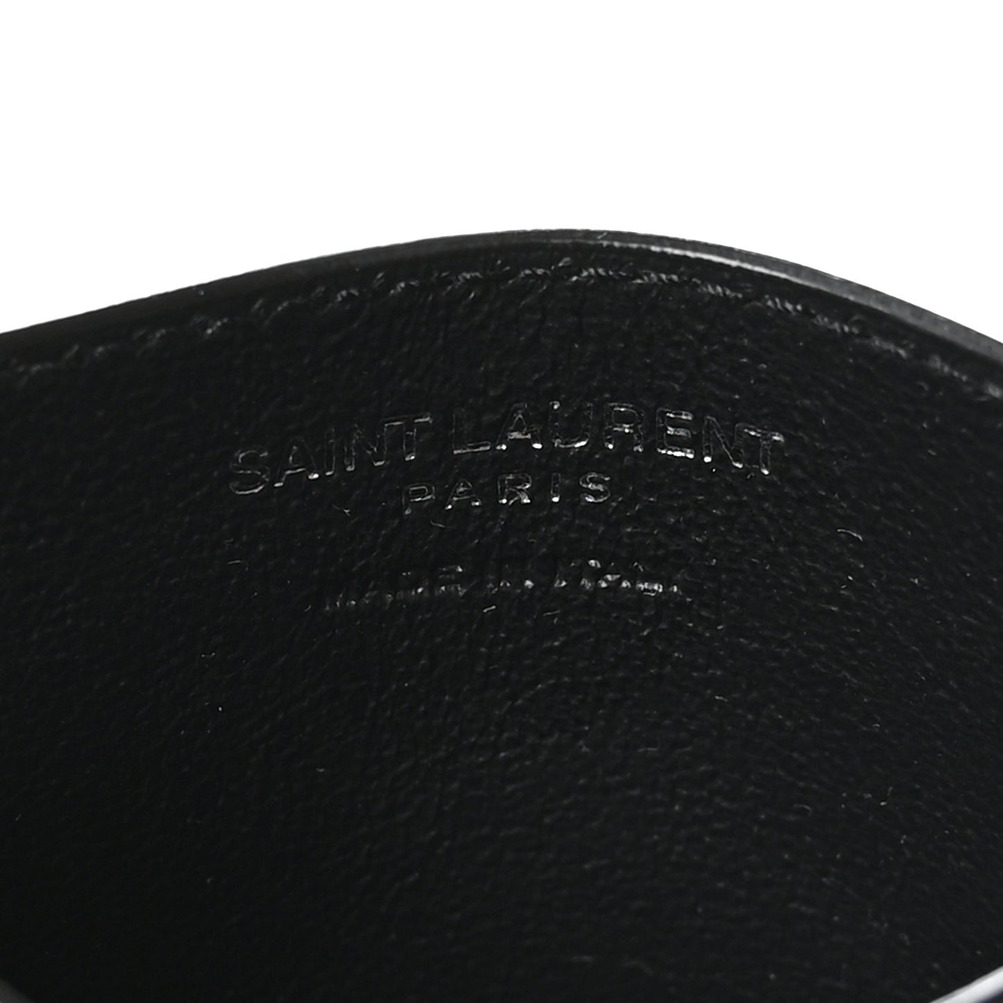 Calfskin Tiny Cassandre Credit Card Case Black